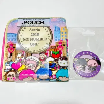 닷 파우치 & 로로로마닉 캔뱃지 세트 산리오 캐릭터 대상 2018년