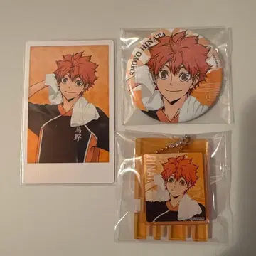 하이큐!! 히나타 쇼요 캔뱃지 카드 키링