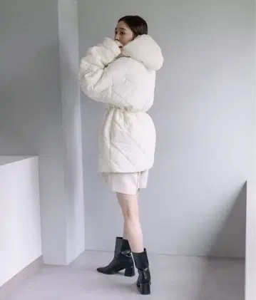 mystic 아우터 퀼팅 충전솜 블루종 자넷