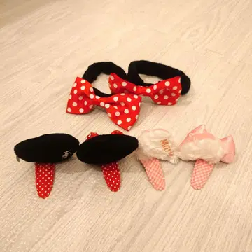 미니와 마리 귀/헤어 클립/똑딱핀/리본/머리핀/헤어핀
