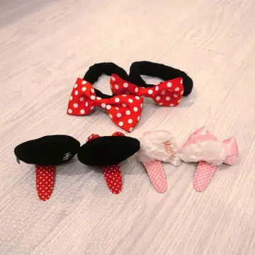 미니와 마리 귀/헤어 클립/똑딱핀/리본/머리핀/헤어핀