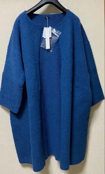 이치 카노코 편직 롱 가디건