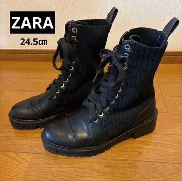 ZARA 자라 니트 부츠 24.5cm