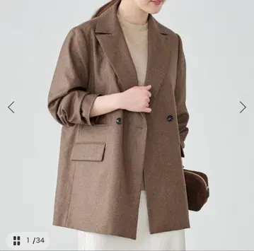 건클럽 체크 자켓 36 사이즈