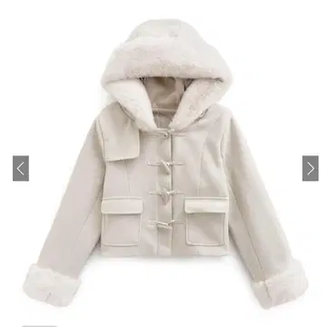 GRL 퍼 숏 기장 더플 코트[kz701]