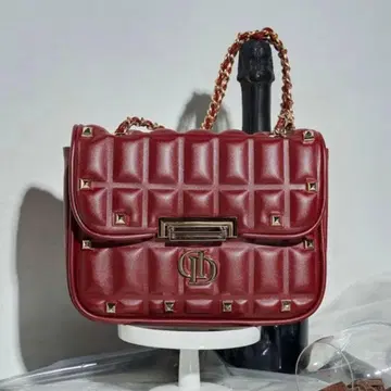 다리치 블록 가죽 숄더백 RED 레드