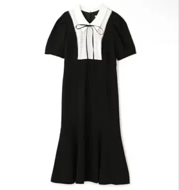 질 바이 질 스튜어트 레이스 절개 배색 원피스