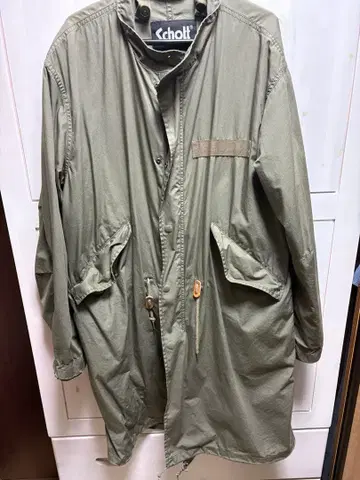 Schott 모즈 코트 올리브색