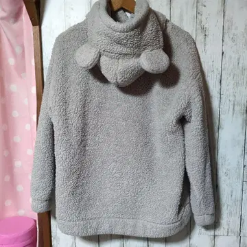 도쿄 디즈니 리조트 그레이 보아 후드티 플리스 S