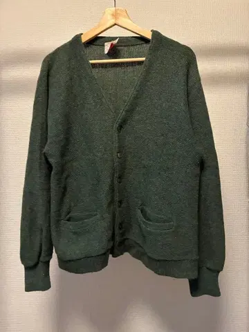 빈티지 70s 알파카 혼방 가디건