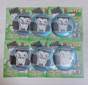 HUNTER x HUNTER 레오리오 데콜렉션 캔뱃지 6개 세트