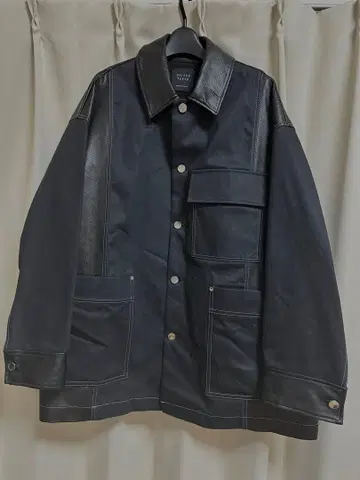 UNITED TOKYO 블랙 가죽 커버올