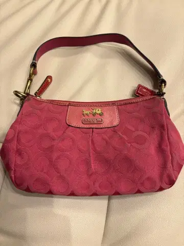 핑크 로고 핸드백