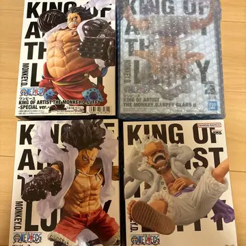 [ 미개봉 새상품 ] 원피스 KING OF ARTIST 루피 피규어 4개