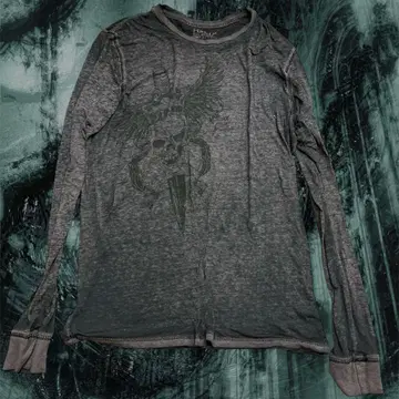 00s archive Affliction skull 롱t