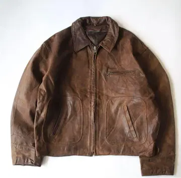 90s USA Schott 드리즐러 가죽 자켓 블루종 미국