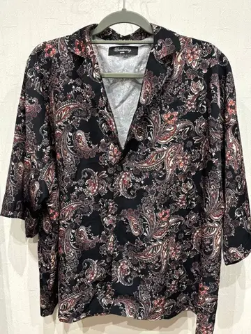 Unrelaxing 오픈 카라 셔츠 올 패턴