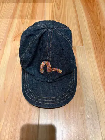 레어 evisu 데님 자수 로고 캡