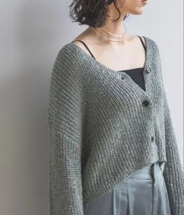 Apartbylowrys 스팽글 V넥 가디건