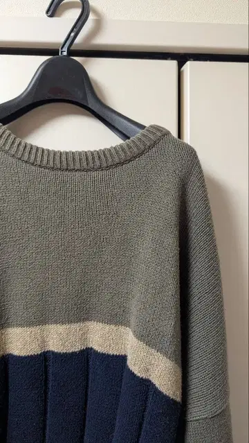 빈티지 니트 스웨터 보더 구제 의류