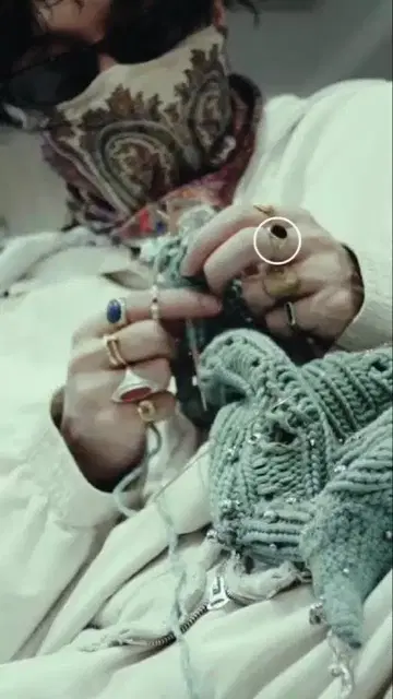 츠네타 다이키 착용 반지 실버 오닉스 반지 반지 츠네타 다이키 블랙