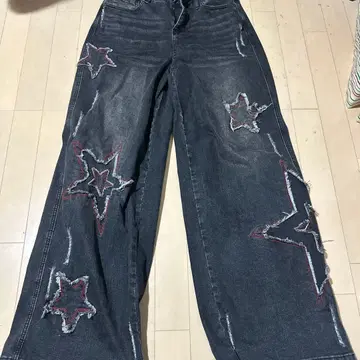 y2k 와이드 블랙 데님