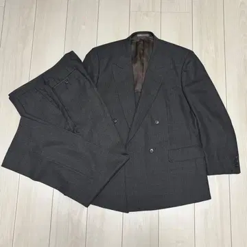 다크 그레이 더블 브레스트 셋업 비즈니스 정장 캐주얼 수트