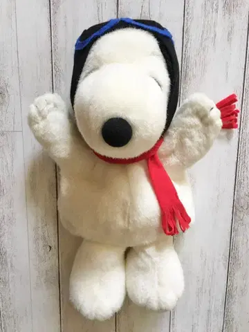 스누피 플라잉 에이스 봉제 인형 퍼펫 헤이세이 레트로