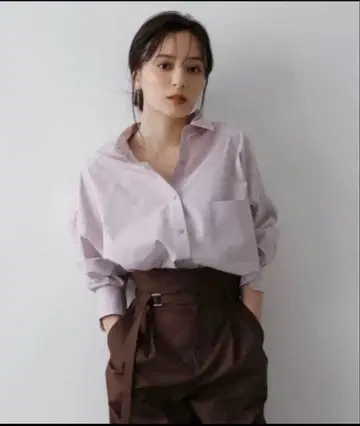 anuans 스탠다드 셔츠 그레이쉬 핑크