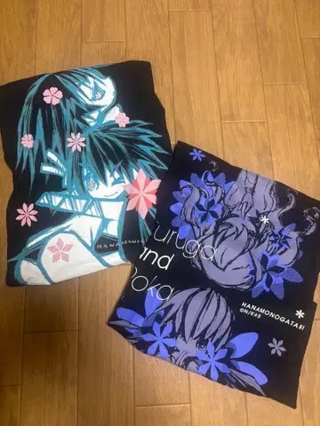 바케모노가타리 모노가타리 시리즈 하나모노가타리 T셔츠 우에다 하지메