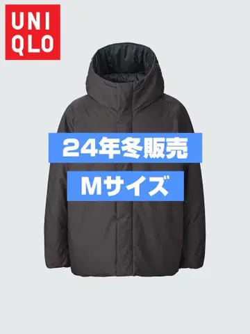 24년 겨울 판매분 UNIQLO U 퍼프 테크 볼륨 후드티 M 사이즈