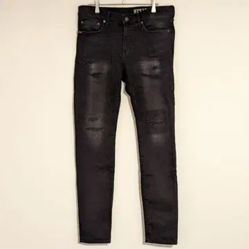 HYSTERIC GLAMOUR RSC 가공 슬림 데님 팬츠 32