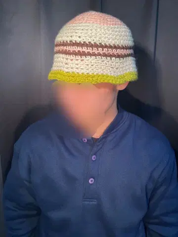 크러셔 모자 허벅지 크림 브라운 말차 색