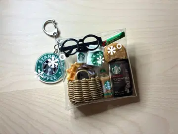 가챠 파우치 카페 와플 커피