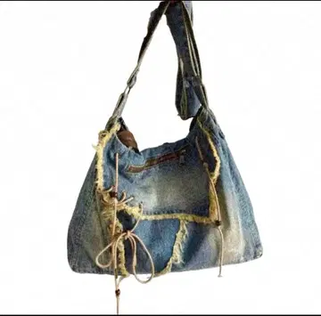 Vintage Denim Crossbody Bag Retro Y2K