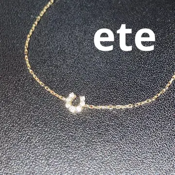 ete K10 호스슈 팔찌 골드