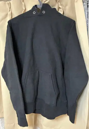 ATON 에이트 후디 후드티 리버스 위브 블랙 4