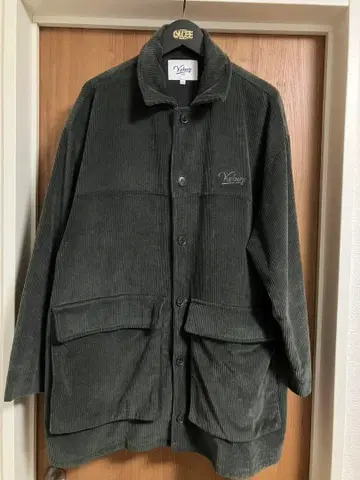 Keboz 코듀로이 자켓 XL 그레이 그린 계열 used