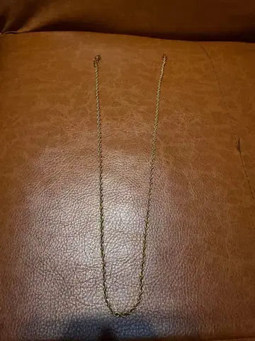 골드 트위스트 체인 목걸이 45cm