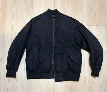 나무 열매에서 만든 카포크 혼방 솜 블루종 블랙 사이즈 L