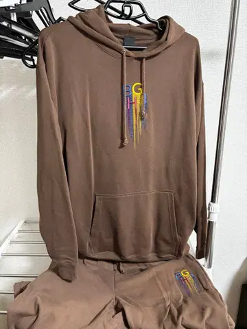 바거치 셋업 후드티 맨투맨 브라운