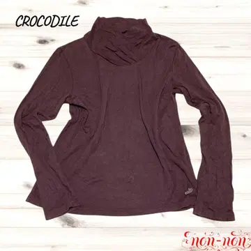 2205. 크로커다일/레이온 상의 [ M ] 브라운/오샤레 옷깃