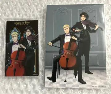 진격의 거인 사중주 ver. 아크릴 카드 특전 브로마이드 리바이 & 엘빈