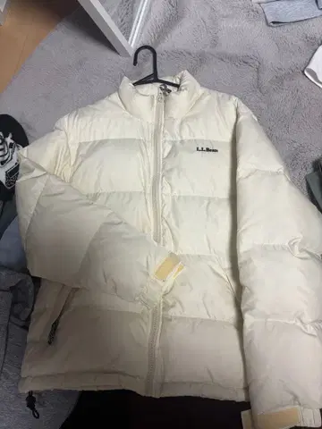 L.L.Bean 크림 다운 자켓
