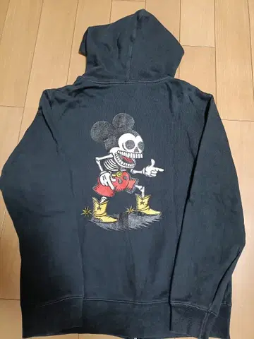 LATECOMERS 미키 스켈레톤 후드티 블랙