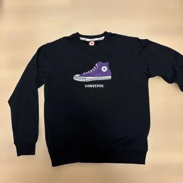 CONVERSE 트레이닝복 L 사이즈 보라색 스니커즈 자수