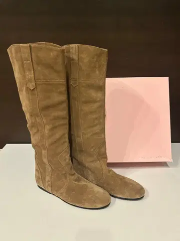 새상품 파비오 루스코니 38 FABIO RUSCONI 카멜 롱 부츠