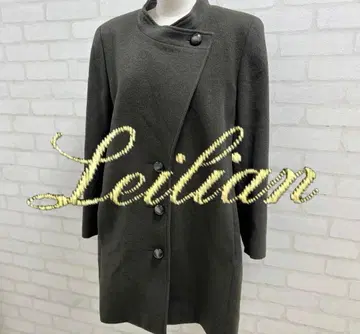 새상품급 Leilian 다크 그린 울 코트