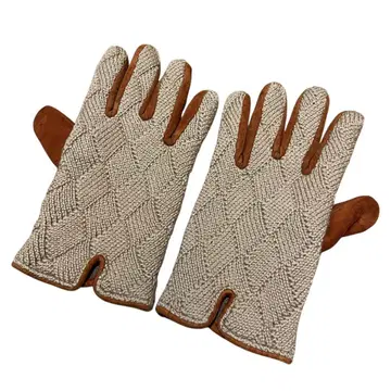 미사용 이탈리아제 캐시미어 라이닝 스웨이드 가죽 장갑 8