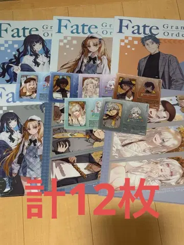 FGO 로손 콜라보 한정판 클리어 파일 클리어 시트 전종